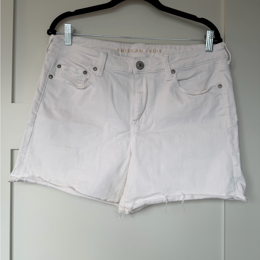 White Denim Shorts